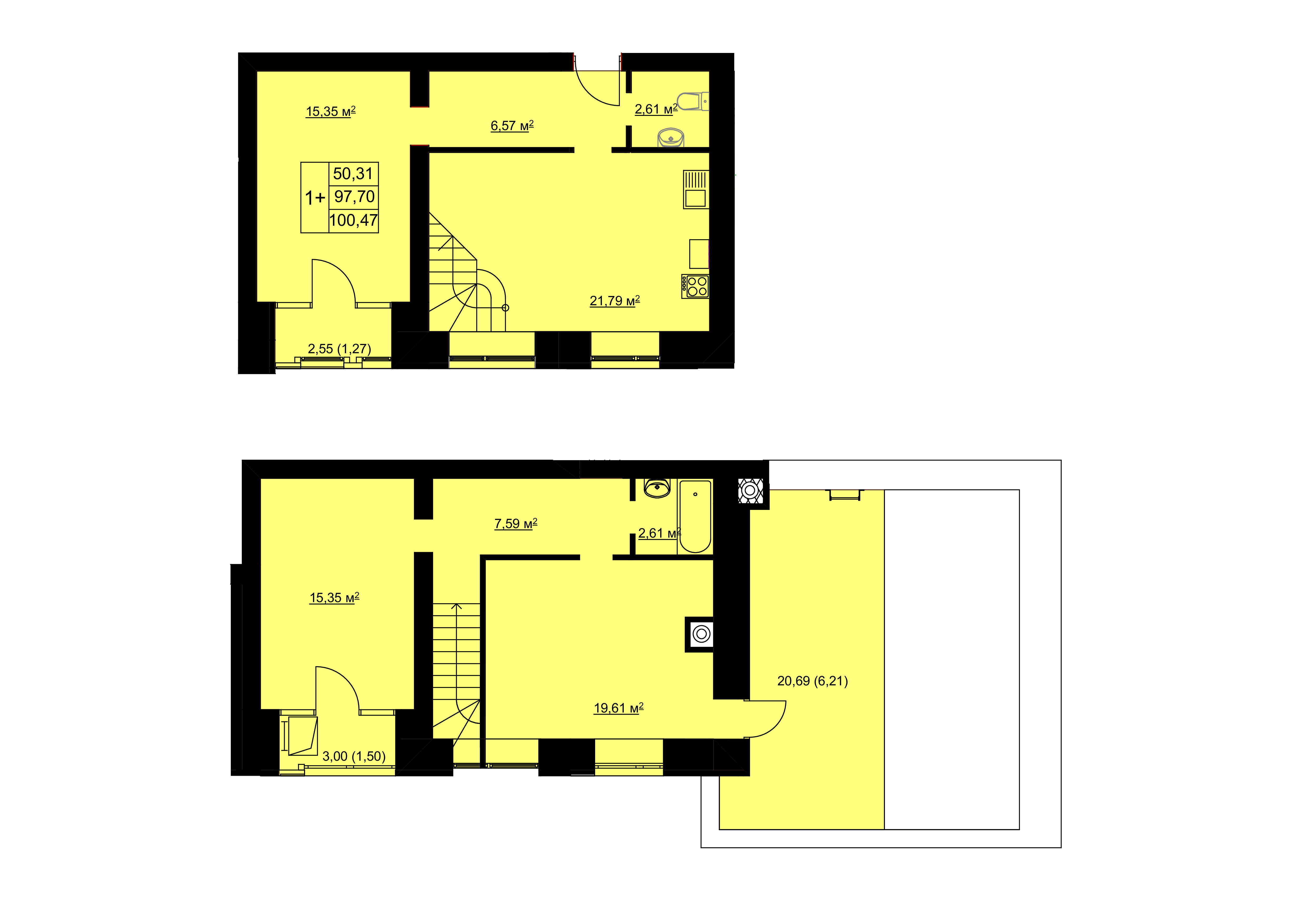 1-комн. 39,84 м2