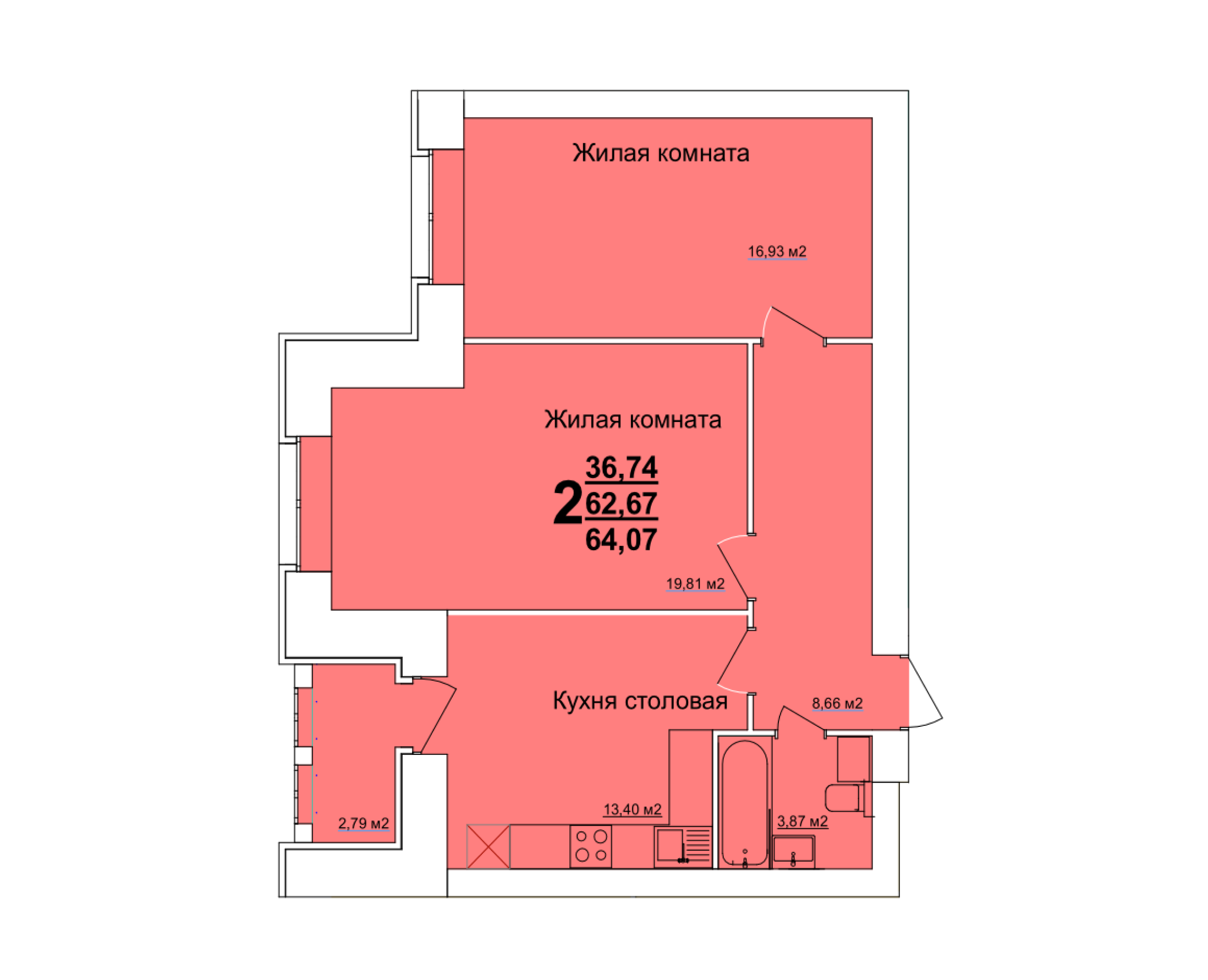 1-комн. 39,84 м2